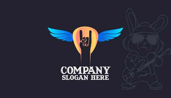 Visitenkarte Der Blue Wing Band