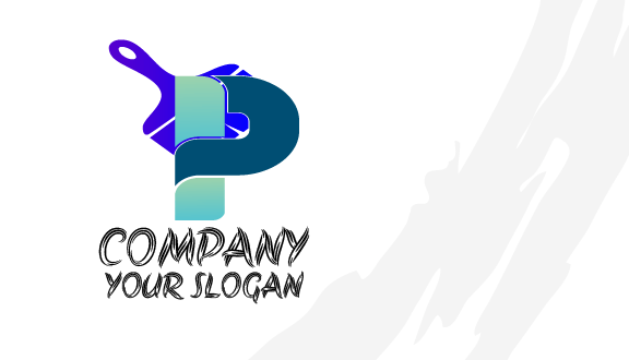 Bold Alphabet Painter Business Card