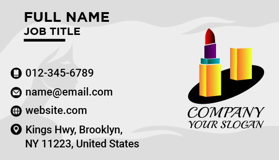 Bold Cosmetics Salon Business Card