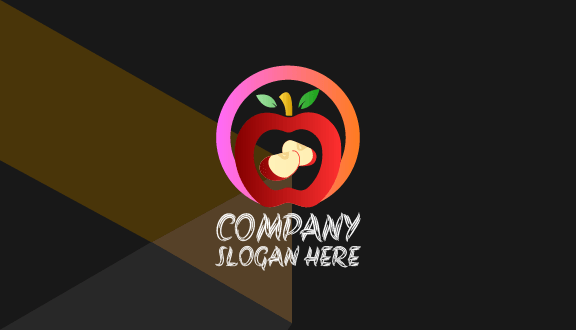 Cartão De Visita Com Contorno Vermelho Em Negrito Da Apple