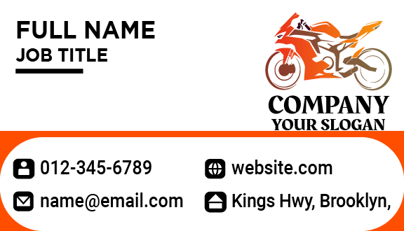 Brand New Bike Business Card