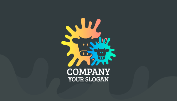 Tarjeta De Presentación Con Manchas Lácteas Brillantes