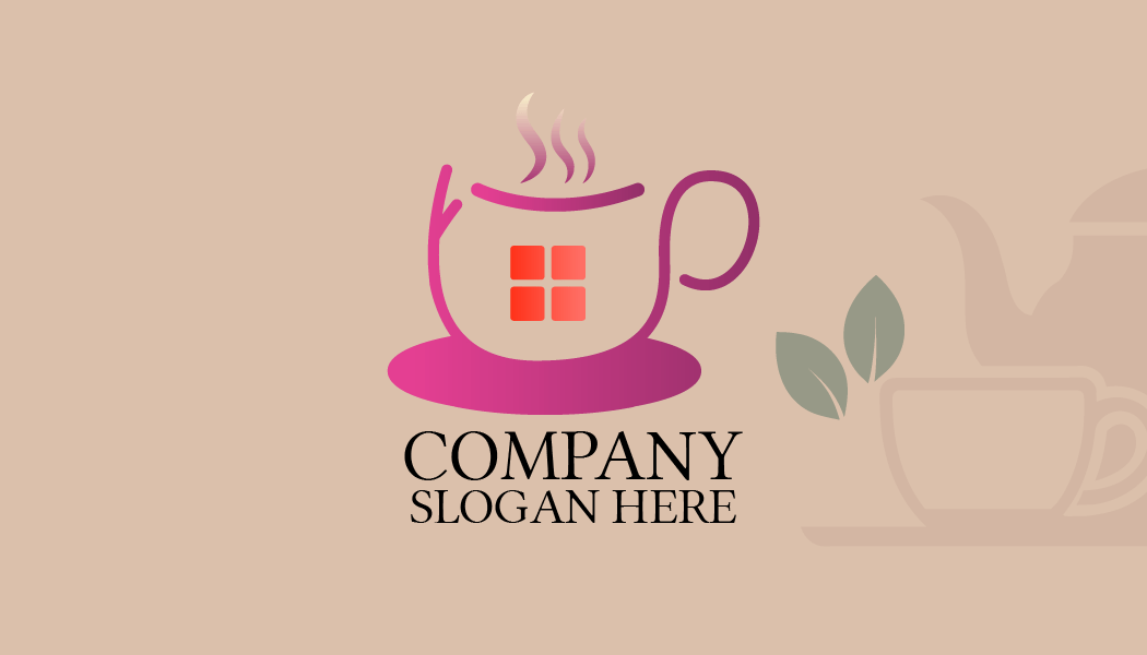 Tarjeta De Visita De Té Con Ventana Brillante