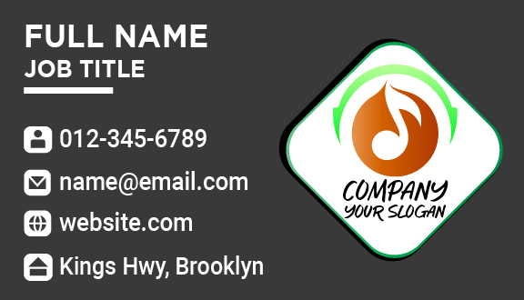 Bronze Circle Music Business Card