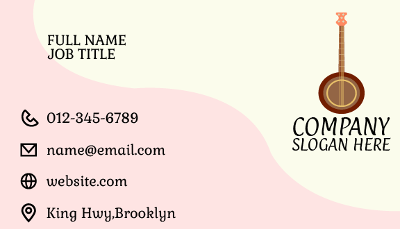 Brown Banjo Music Business Card