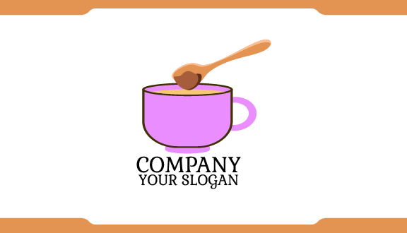 Tarjeta De Presentación De Té De Canela Marrón