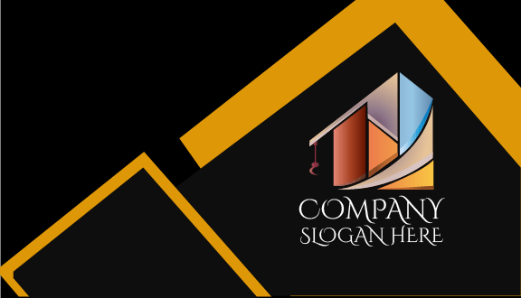 Carte De Visite De Construction Marron