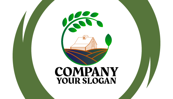 Kartu Nama Pertanian Brown Hut