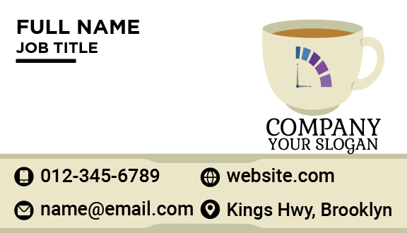 Brown Tea Time Business Card