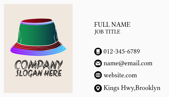 Bucket Hat Business Card