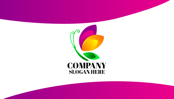 Tarjeta De Presentación De Jardín De Mariposas