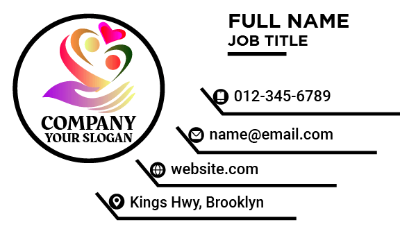 Caring Non Profit Business Card