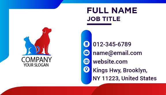 Caring Pet Shop Business Card