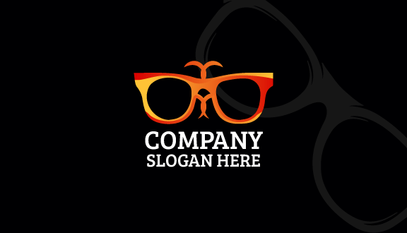 Kartu Nama Kacamata Kartun