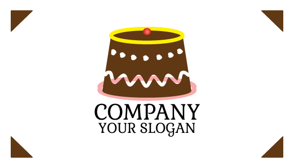 Feier Kuchen Visitenkarte