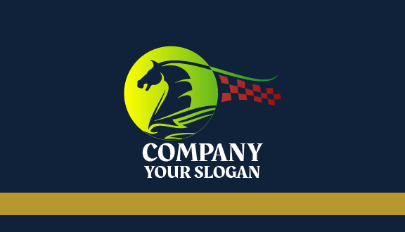 Tarjeta De Visita Con Estampado De Cuadros De Caballos