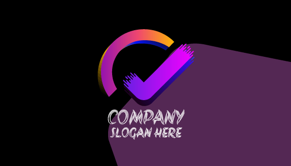 Tarjeta De Presentación De Seguridad Informática Con Marca De Verificación