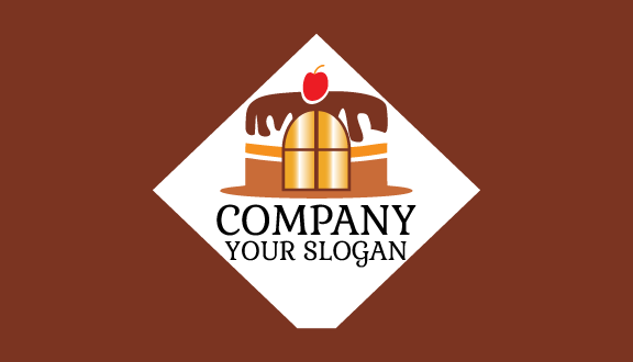 Kirschschokokuchen Visitenkarte