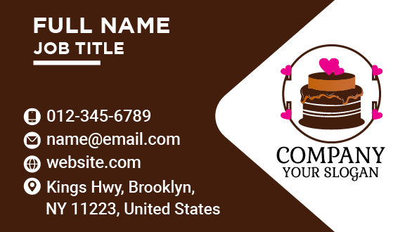 Chocolate Cake Business Card