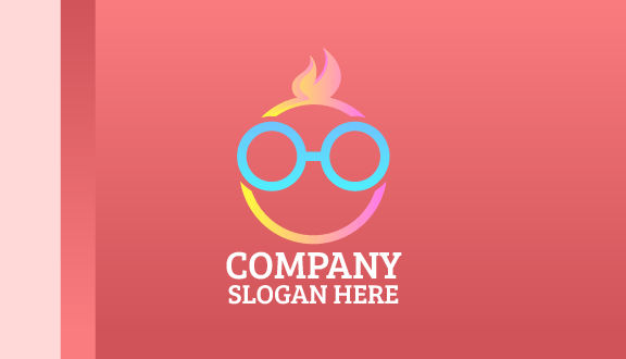 Kartu Nama Kacamata Bundar