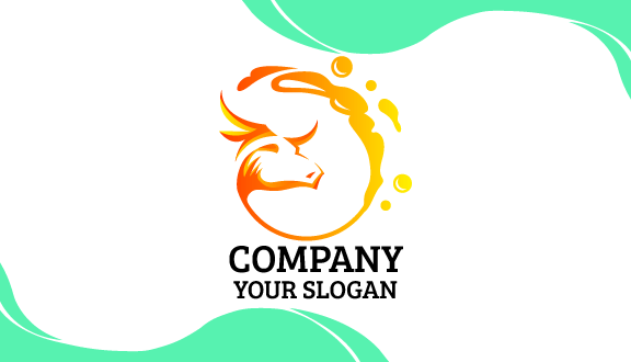 Tarjeta De Presentación Circular De Productos Lácteos Slosh