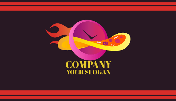 Biglietto Da Visita Clock Pizza