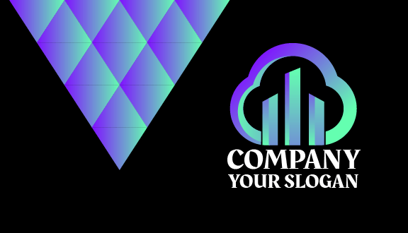 Tarjeta De Presentación De Una Empresa De La Nube