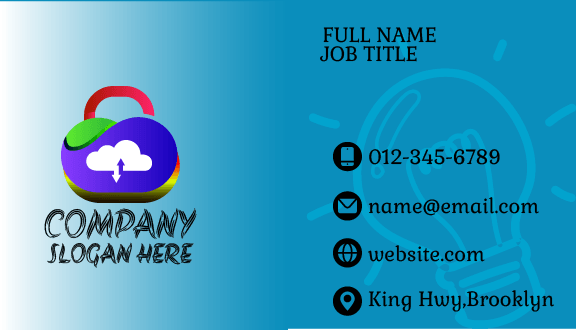 Cloud Computer Security Business Card