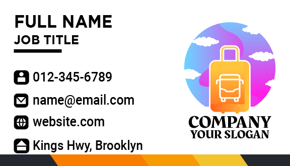 Cloudy Bus Business Card