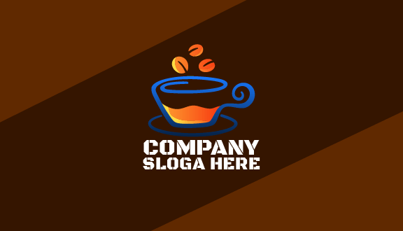 Cartão De Visita Café Em Grão De Café