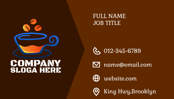 Coffee Beans Cafe Business Card