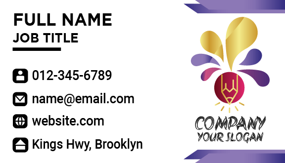 Color Splash Artist Business Card