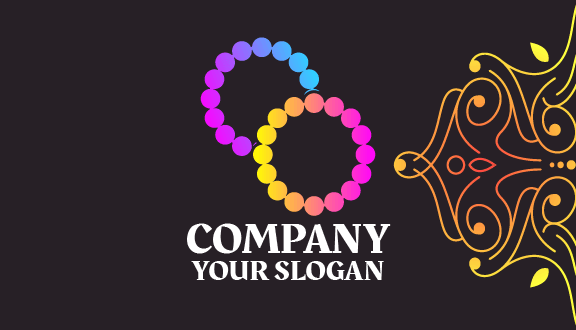 Kartu Nama Perhiasan Gelang Berwarna-warni