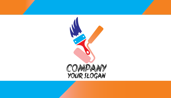 Colorful Brush Painter Business Card