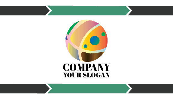 Colorful Circle Abstract Business Card