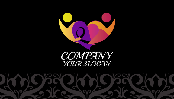 Kartu Nama Kencan Berwarna-warni