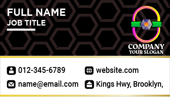 Colorful Jewellery Business Card