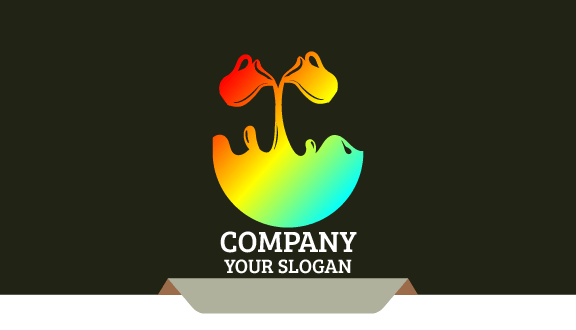 Tarjeta De Presentación De Una Empresa De Productos Lácteos De Colores