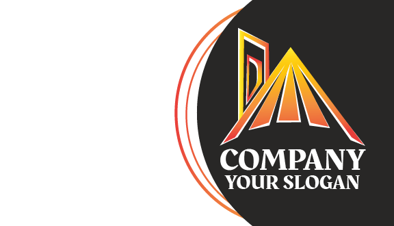 Tarjeta De Presentación De Arquitecto De Techado Colorido