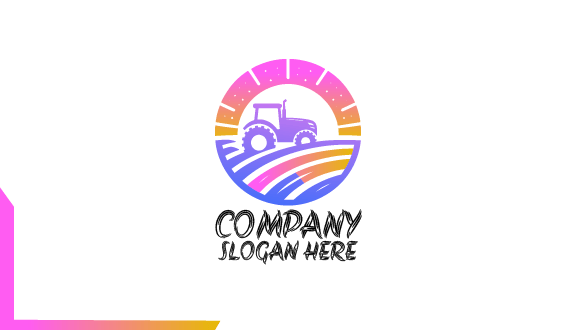 Tarjeta De Visita Colorida De Tractor