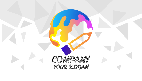 Colorful World Artist Business Card