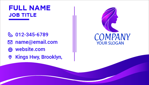 Comforting Beauty Parlor Business Card