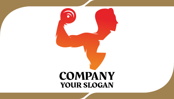 Tarjeta De Presentación De Fitness Competitivo