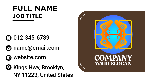 Computer Games Entertainment Business Card