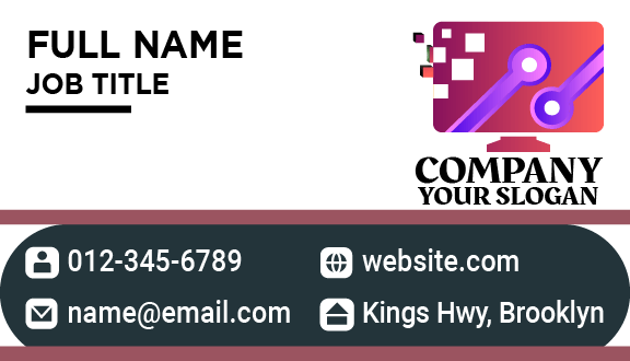 Computer Technical Setting Business Card