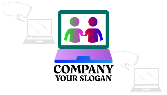 Cartão De Visita De Conectividade Laptop