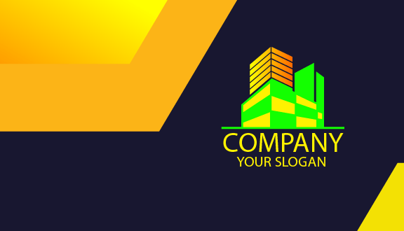 Tarjeta De Visita Del Edificio De Construcción