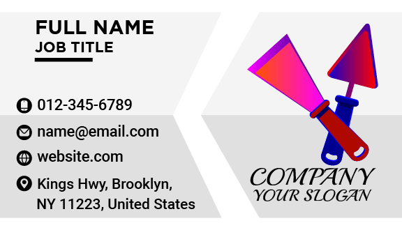 Construction Handyman Business Card