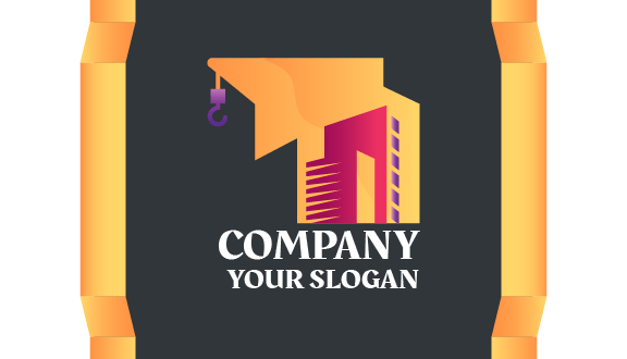 Carte De Visite De Poulie À Crochet De Construction