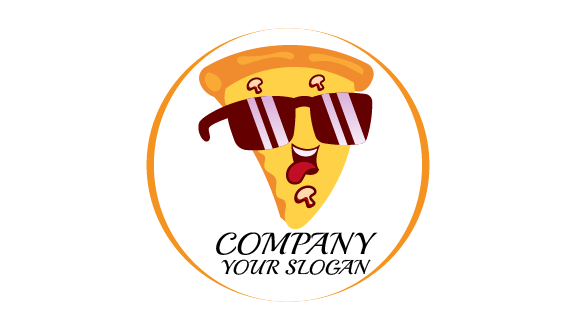 Cool Glasses Food Business Card